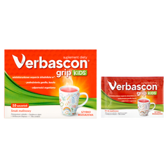 Verbascon Grip Kids suplement diety dla dzieci, 10 sasz./1 opak._1