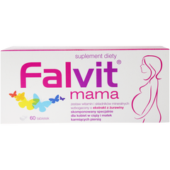 Falvit mama Mama suplement diety dla kobiet w ciąży i karmiących piersią, 60 tabl./1 opak._1