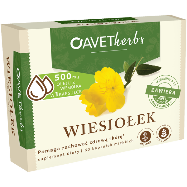 Avet Herbs Wiesiołek suplement diety, 60 kaps./1 opak._1
