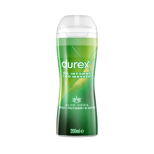 Durex 2w1 Aloe Vera żel intymny i do masażu 2w1, 200 ml_1