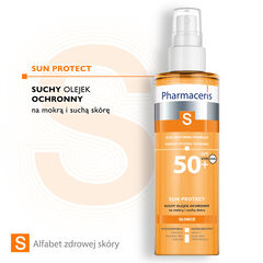 Pharmaceris S Body suchy olejek ochronny do ciała na mokrą i suchą skórę z SPF50+, 200 ml_2