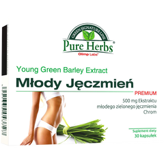 Młody Jęczmień Premium suplement diety, 30 kaps./1 opak_1