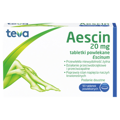 Aescin tabletki powlekane 20 mg, 90 tabl./1 opak._1