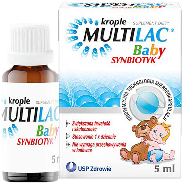 Multilac Baby Synbiotyk krople doustne, 5 ml/1 opak. _1