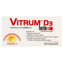 Vitrum D3 forte D3 Forte suplement diety, 120 kaps./1 opak._1