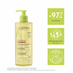 A-Derma Exomega Control oczyszczająco-zmiękczający preparat pod prysznic, 500 ml_2