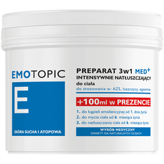 Emotopic Med+ wyrób medyczny: preparat 3w1 intensywnie natłuszczający do ciała, 400 ml_1