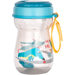 Canpol Babies bidon ze składaną rurką silikonową z odważnikiem, poj. 350 ml_1
