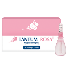 Tantum Rosa roztwór dopochwowy, 5x140 ml/1 opak._2