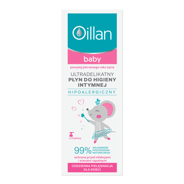 Oillan Intima ultra delikatny płyn do higieny intymnej dla dzieci powyżej 1 roku życia, 200 ml_3