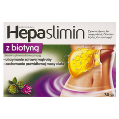 Hepaslimin Z Biotyną suplement diety, 30 tabl./1 opak._1