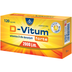 D-Vitum Forte 2000J.M.  kapsułki, 120 kaps./1 opak._1