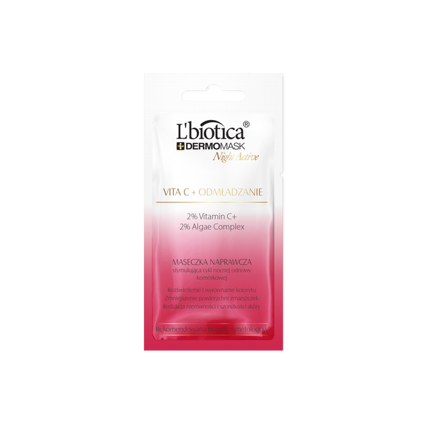 L'biotica Dermomask Night Active maska odmładzająca do twarzy, 12 ml_1