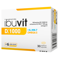 Ibuvit D3 1000 + K2 Mk-7 Omega3 suplement diety, 30 kaps./1 opak._1
