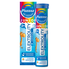 Plusssz Junior Elektrolity Complex tabletki musujące, 20 tabl./1 opak._1