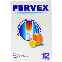 Fervex lek o działaniu przeciwgorączkowym i przeciwzapalnym o smaku cytrynowym, 12 sasz./1 opak._1