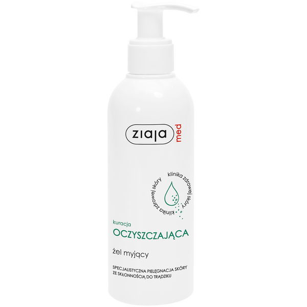 Ziaja med Kuracja Oczyszczająca żel myjący do twarzy dla cery trądzikowej, 200 ml_1