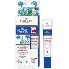 Floslek żel do powiek i pod oczy ze świetlikiem i chabrem bławatkiem, 15 ml_1