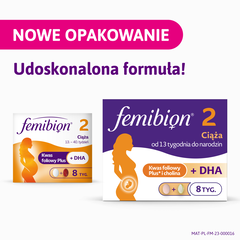 Femibion 2 Ciąża tabletki powlekane, 56+56 tabl./1 opak. _2