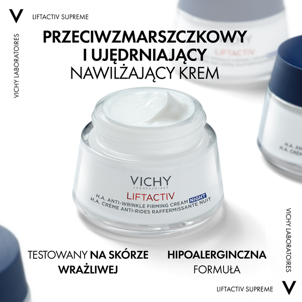 Vichy Liftactiv Supreme przeciwzmarszczkowy krem ujędrniający do twarzy na noc, 50 ml_5