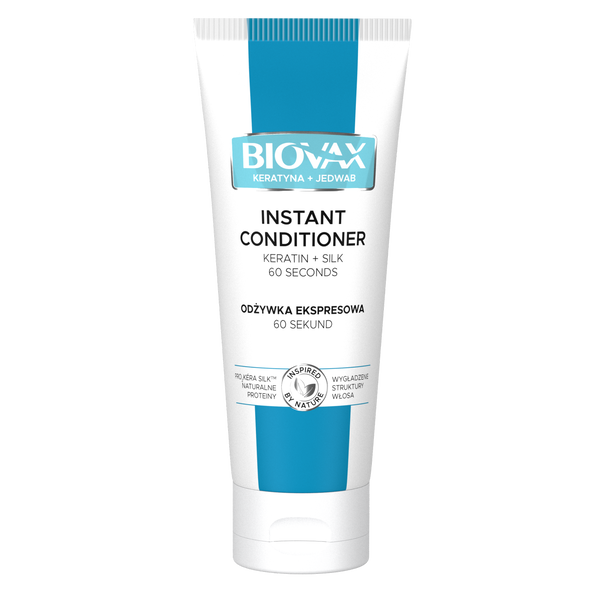 L'biotica Biovax Keratyna+Jedwab odżywka do włosów przesuszonych i puszących się, 200 ml_1
