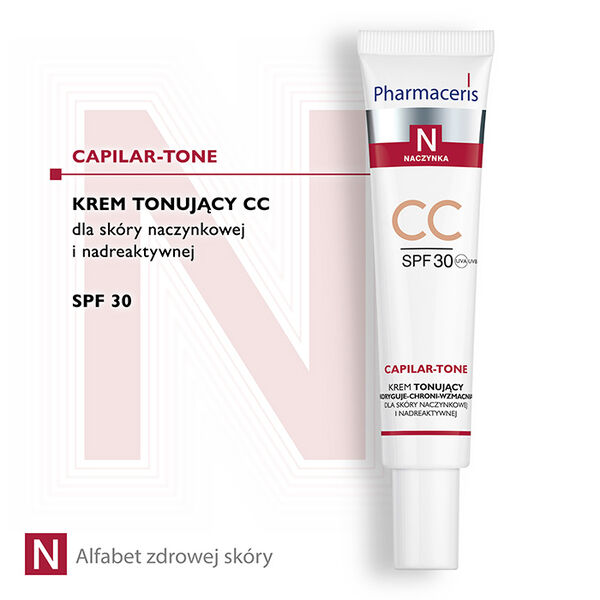 Pharmaceris N Capilar-Tone krem tonujący CC SPF30 dla skóry naczynkowej i nadreaktywnej, 40 ml_3