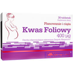 Kwas Foliowy Planowanie i ciąża suplement diety, 30 tabl./1 opak._1