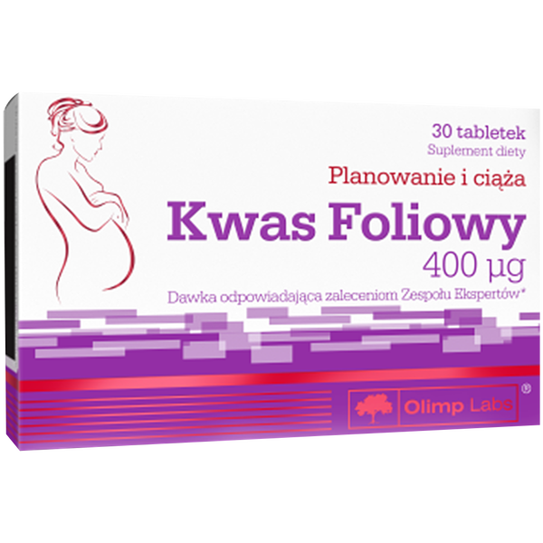 Kwas Foliowy Planowanie i ciąża suplement diety, 30 tabl./1 opak._1