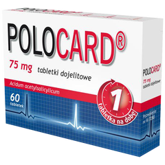 Polocard tabletki dojelitowe 75 mg, 60 tabl./1 opak._1