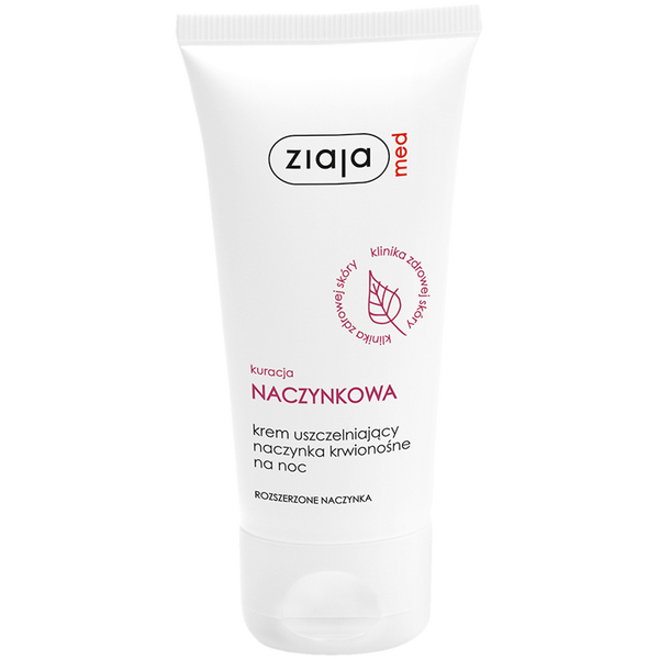 Ziaja med Kuracja Naczynkowa krem uszczelniający naczynka krwionośne do twarzy na noc, 50 ml_1