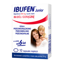 IBUFEN Junior, 200 mg kapsułki miękkie, 10 kaps./1 opak._1