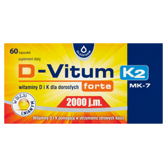 D-Vitum K2 MK-7 forte 2000IU  kapsułki, 60 kaps./1 opak. _1