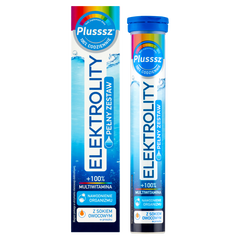 Plusssz Elektrolity Multiwitamina tabletki musujące, 24 tabl./1 opak._1