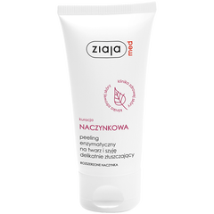 Ziaja med Kuracja Naczynkowa peeling enzymatyczny do twarzy i szyi delikatnie złuszczający, 75 ml_1