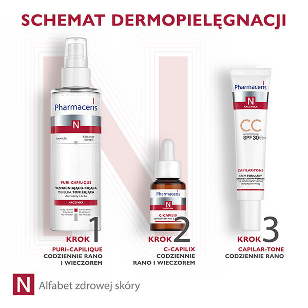Pharmaceris N Capilar-Tone krem tonujący CC SPF30 dla skóry naczynkowej i nadreaktywnej, 40 ml_7