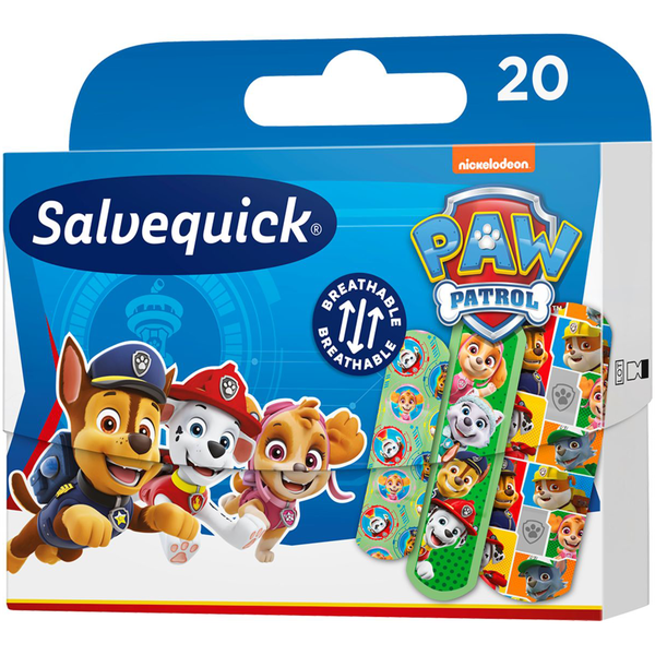 Salvequick Kids Paw Patrol wyrób medyczny: plastry opatrunkowe dla dzieci, 20 szt./1 opak._1