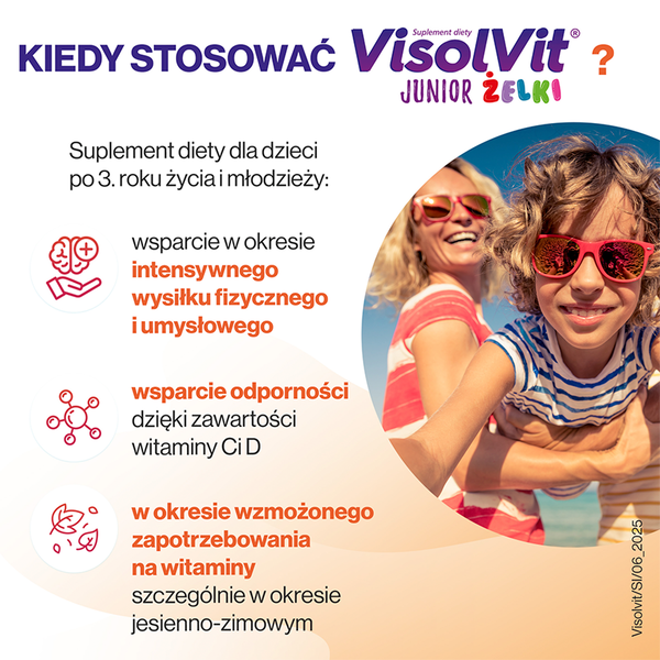 Visolvit junior Junior suplement diety w formie żelek, 50 szt./1 opak._5