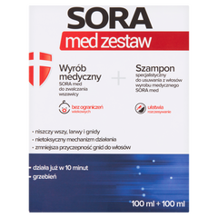 Sora Med płyn do stosowania na skórę, 100 ml + 100 ml_2