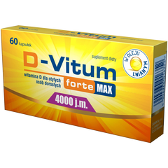 D-Vitum Forte 4000J.M.  kapsułki, 60 kaps./1 opak._1