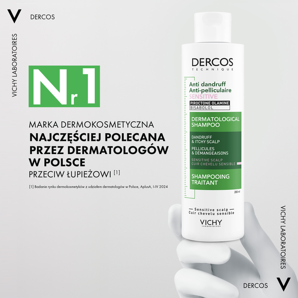 Vichy Dercos przeciwłupieżowy szampon do skóry wrażliwej, 200 ml_3