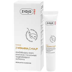 Ziaja med Kuracja z Witaminą C+HA/P rewitalizujący krem pod oczy i na powieki z witaminą C, 15 ml_2