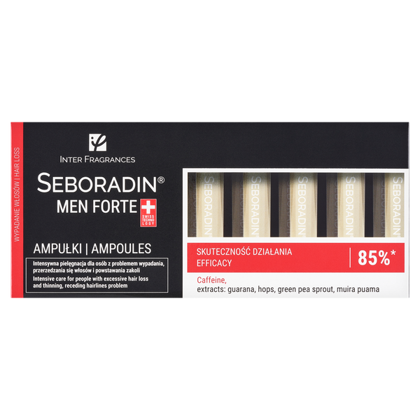 Seboradin Men Forte ampułki przeciw przedwczesnemu wypadaniu włosów, 14x5,5 ml/1 opak._1