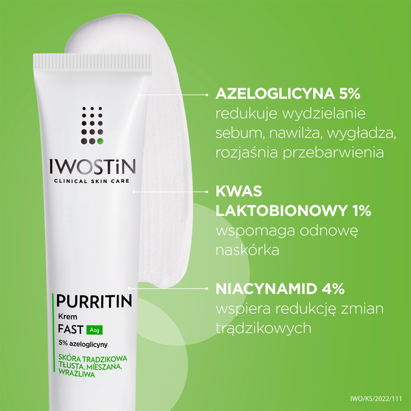Iwostin Purritin krem fast azg do twarzy, 40 ml_4