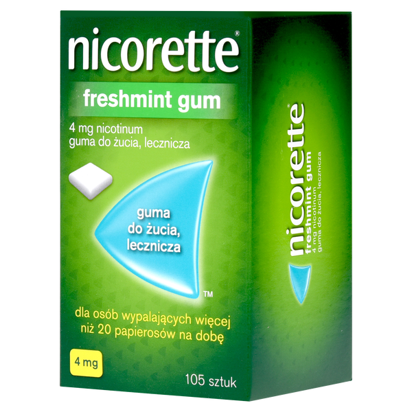 Nicorette Freshmint guma do żucia 4 mg, 105 szt./1 opak._1