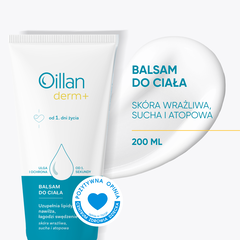 Oillan Derm+ balsam do ciała z kompleksem natłuszczającym, 200 ml_2