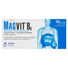 Magvit B6 tabletki dojelitowe, 50 tabl./1 opak._1