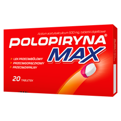 Polopiryna Max tabletki dojelitowe 500 mg, 20 tabl./1 opak._1