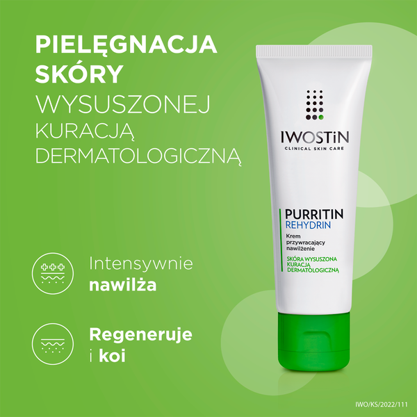 Iwostin Purritin Rehydrin krem przywracający nawilżenie do twarzy, 40 ml_6