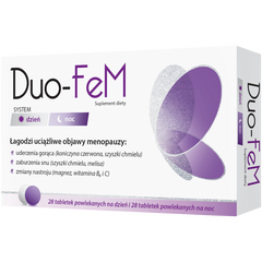 Duo-fem suplement diety, 28 tabl. na noc + 28 tabl. na dzień/1 opak._1