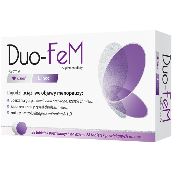 Duo-fem suplement diety, 28 tabl. na noc + 28 tabl. na dzień/1 opak._1